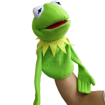 20-40CM mielas Pliušinis Kermit Varlė Vertus Lėlių Burna Juda Muppet Show Pliušinis Gyvūnų Žaislai, Pliušas, Įdaryti Varlė Lėlės Nuotrauka 2