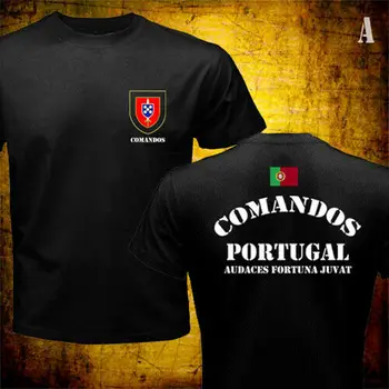 2020 vyrų marškinėliai portugalų Armijos Specialiosios Pajėgos Commando Comandos Portugalijos Karinių T-shirt Nuotrauka 2