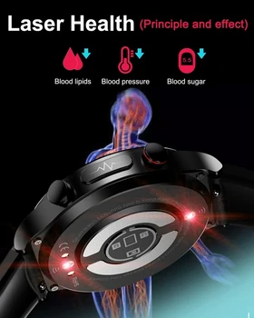 2022 Naujas EKG+PPG Smart Watch Vyrų Sangao Lazeriu Sveikatos Širdies ritmas, Kraujo Spaudimas ir Fitneso Sporto Laikrodžiai IP68 Vandeniui Smartwatch Nuotrauka 2