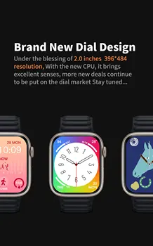 2022 Naujas S8 MT8 S Smart Watch 8 Full HD Ekranas, atsparus Vandeniui BT Skambučio Fitness Tracker MT8S Laikrodžiai Vyras Moteris IPhone Samsung Nuotrauka 2