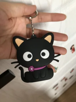 20pcs Pvc keychain anime KiKis Pristatymo Paslaugos Majo no takkyubin juoda katė, dvipusis nuotrauką urmu ge dovana geriausiais draugais Nuotrauka 2