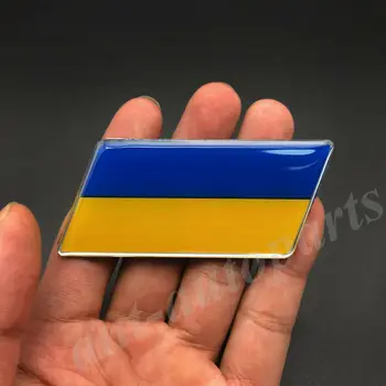 2x Ukrainos Vėliavos Automobilio Logotipas Ženklelis Sparnas Motociklo Lauktuvės Lipdukai Lipdukas Nuotrauka 2