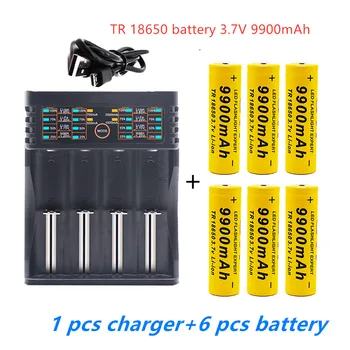3.7 V 18650 baterijos įkrovimo liion akumuliatoriaus Led žibintuvėlio baterijos 18650 baterijos Didmeninė +USB įkroviklis Nuotrauka 2