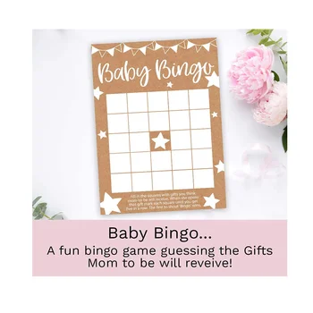 30 Korteles, Baby Shower Games Pack Kūdikių Bingo Rasti Svečias, ir Kas Žino, Mamytė Geriausia, 10 Kortelių per rungtynes Nuotrauka 2