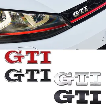 3D Metalo Automobilių GTI Logotipą, Automobilių Galinis Kamieno Lipdukai, Emblemos Ženklelio Lipdukai GTI Volkswagen VW Polo Golf R400 TCR MK2 MK4 MK5 MK6 MK7 Nuotrauka 2