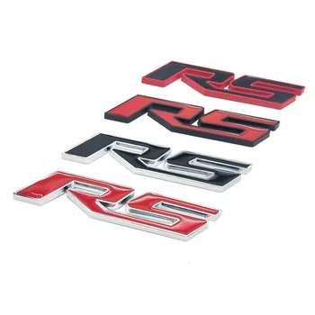 3D Metalo Automobilių Stilius RS Logo Emblema Galiniai Kamieno Lipdukas, skirtas Chevrolet Aveo Cruze Malibu Captiva Lacetti Camaro Plaukti Trax Nuotrauka 2