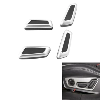 4Pcs Automobilio Salono Sėdynės Reguliavimo Mygtuką Perjungti Padengti Apdaila Pakeisti-Audi A6 A7 C8 Q5 A3, Q3 Q7 Q8 Nuotrauka 2