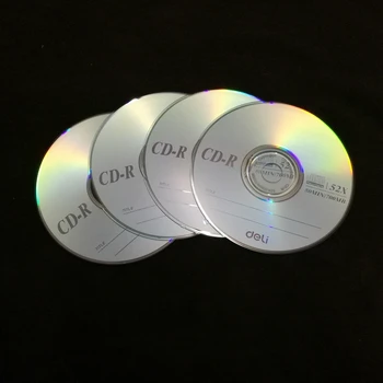 4PCS/DAUG Deli 3725 CD-R Tuščių diskų įrašomųjų kompaktinių diskų 700MB/80min/52x CD-R TUŠČIŲ Diskų vieną Gabalą Nuotrauka 2
