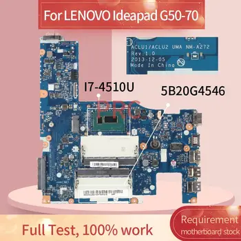 5B20G45461 LENOVO Ideapad G50-70 I7-4510U Sąsiuvinis Mainboard NM-A272 DDR3 Laptopo plokštė Nuotrauka 2