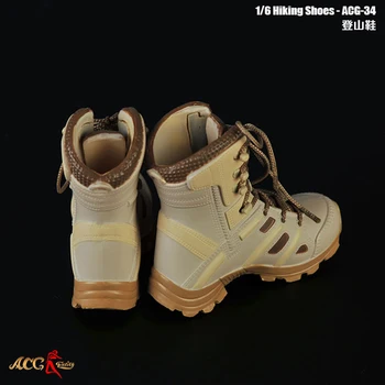 ACG-34 1/6 Kovoti su Alpinizmo Batai Batai Tuščiaviduriai Raišteliais Vyrų Kareivių Batų Modelis Tinka 12