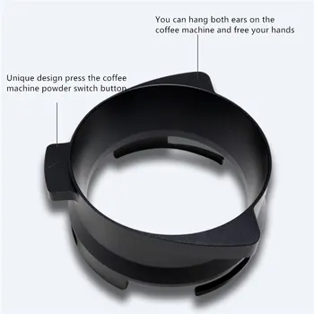 Aliuminio Smart Dozavimo Žiedą, kad Alaus Puodelis Kavos Milteliai Įrankis, Espresso Barista 51 53 54 58MM Kavos Filtras Ardyti Nuotrauka 2