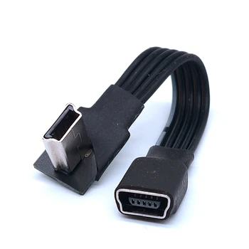 Alkūnė Mini USB prailginimo linija V3 vyrų ir moterų adapteris T-uosto krovimo linija Mini USB diktofonas kabelis Nuotrauka 2