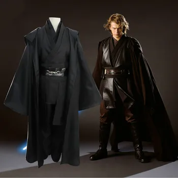 Anakin Skywalker Replika Jedi Skraiste Fantasia Vyrų Star Wars Vyrų Jedi Knight Kostiumas Vyrams Helovyno Cosplay Kostiumai, Plius Dydis Nuotrauka 2