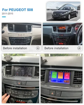 Android 11 6G +128G Car DVD GPS Multimedijos Grotuvo PEUGEOT 508 2010-2017 Navigacijos Galvos Vienetas Auto radijas stereo DSP Carplay Nuotrauka 2