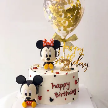Animacinių filmų Mickey mouse Minnie ančiukas Donaldas Kepimo Pyragas Apdaila Kūdikio Gimtadienio Apdailos skaičius Tortas Topper Prekes Nuotrauka 2