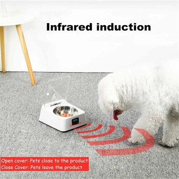 Anti-pelės Šuo, Katė, Automatinė Smart Infraraudonųjų spindulių Jutiklį, Maisto Dozatorius Pet Feeder Nuotrauka 2