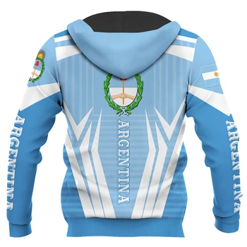 Argentinos Futbolo Marškinėliai 3D Spausdinimo Vyrų Hoodie Moterų Juokinga Mados Cosplay Palaidinukė Nuotrauka 2