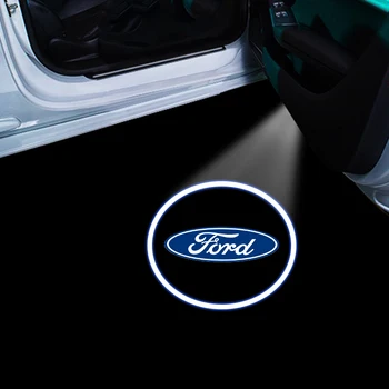Automobilio Duris Led Sveiki Lazerinis Projektorius Logotipą, Naktį Šviesos Belaidžio Automobilių Mandagumo Lempa Ford Focus, Mondeo 