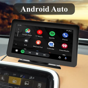 Automobilių Monitorius, Nešiojamų Belaidžio CarPlay Navigacijos už Visus Automobilius, Ekranas 7 colių Universalus Jutiklinis Valdymo Ekranas Android Auto Nuotrauka 2