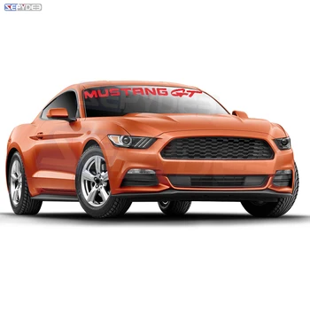 Automobilių Priekinio Lango Stiklų Lipdukai Paryškinti Tekstą, Logotipą Reklama Vinilo kinas Decal Ford Mustang GT Shelby GT500 Automobilių Reikmenys Nuotrauka 2