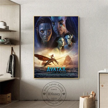 Avatar 2 Filmo Plakatas 2022 kaip Vandens Spausdina Ant Drobės Tapybos Klasikinis fantastinis Filmas Sienos paveiksl Kambaryje Namų Puošybai Nuotrauka 2