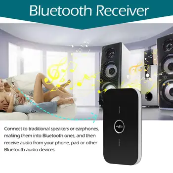 Bluetooth 5.0 Garso Imtuvas, Siųstuvas Car Audio Adapter 3.5 mm AUX-Jack Stereo Muzikos Bevielio Adapteriai TV, Automobilių PC Ausinių Nuotrauka 2