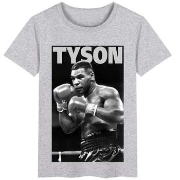 Bokso Čempionas Užsakymą Bokso trumpomis Rankovėmis vyriški ir moteriški marškinėliai trumpomis Rankovėmis, Tysonas Atspausdintas T-shirt Dydis S-3xl Nuotrauka 2