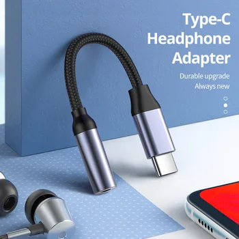 C tipo Su 3.5 mm Kabelio jungtis, USB, C Audio AUX Adapteris Audio Ausinių Konverteris Xiaomi 12 POCO F4 F3 Huawei Mate 30 
