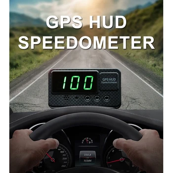 C60S Universalus GPS HUD Spidometras Odometras Automobilių Skaitmeninis Greičio Ekranas LX0E Nuotrauka 2