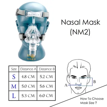 DOCTODD NM2 NM4 CPAP Nosies Kaukė SML Dydį, galvos Apdangalai CPAP Auto CPAP BIPAP Anti-Knarkimas Miego Apnėja LOPL 22mm Sąsaja Nuotrauka 2