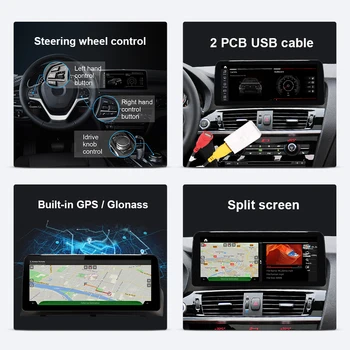 EBILAEN Android 11.0 Automobilio Multimedijos Radijo BMW X3 F25 X4 F26 CIC NBT Sistema Žaidėjas Headunit Navigacijos GPS 12.5 