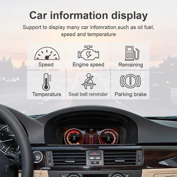 EBILAEN Android 11 Automobilio Radijo BMW 5 Series E60 E61 E62 E63 3 Serijos E90 E91 BMK/CIC Sistema Headunit GPS Navigacijos, Multimedijos Nuotrauka 2