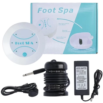 Elektrinis Mini Pėdų Spa Vonia Massager Mašinos Detox Jonų Išvalykite Vibrat FootBath Whirlpool Matricos Aqua Pressotherapy Terapija Nuotrauka 2
