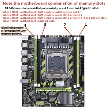 ENVINDA X79 motininė Plokštė LGA 2011 Rinkinys Rinkinį Su E5 2650 CPU, 8GB arba 2vnt X 4G DDR3 ECC REG RAM 1333MHz 10600R X79G Combo NVME M. 2 Nuotrauka 2