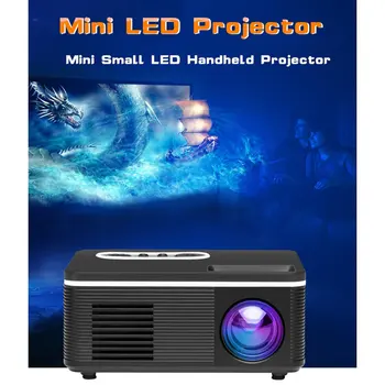ES Mažas Mini Projektorius Namų LED Nešiojamas Mini Projektorius Didelės raiškos Projektorius 1080P Media Player, Built-in Garsiakalbiai Nuotrauka 2