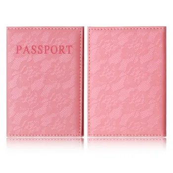 Fashio Elegantiškas Moteris Paso Dangtelis Rožinės spalvos Pasaulyje Universalus Kelionių Pasą bilieto turėtojas Padengti dėl Paso Atveju paso dėklas Nuotrauka 2
