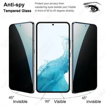 Grūdintas Stiklas Privacy Screen Protector For Samsung S22 Ultra S20 S21 FE S10 S8 S9 Plus A53 A33 A13 A73 A51 A71 A32 Stiklo Plėvelės Nuotrauka 2