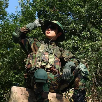 JAV Kariuomenės Kamufliažas Boonie Hat Taktinis karo Kibirą Skrybėlės Vasaros Lauko Medžioklės Pėsčiųjų Multicam Camo Saulės Kepurė Vyrams, Moterims Nuotrauka 2