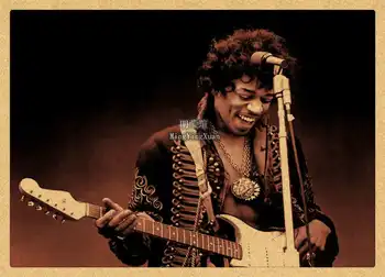 Jimi /Hendrix Kraftpopieris Plakatas Alternatyvių Abstraktaus Meno Tapybos Juokinga Siena Lipdukas Kavos Namai Baras Namų Dekoro dovana Nuotrauka 2