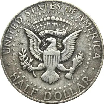 Jungtinių Amerikos valstijų 1964 Laisvės 1/2 Kennedy Pusę JAV Dolerio Dievu Mes pasitikime E PLURIBUS Cupronickel Sidabro Padengtą Kopijuoti Monetos Nuotrauka 2