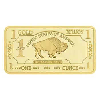 Jungtinės Amerikos valstijos, Buffalo Gold Bar Kolekcines, Auksą, Sidabrą, Suvenyrų Kolekcija Dovanų Proginės Monetos Nuotrauka 2
