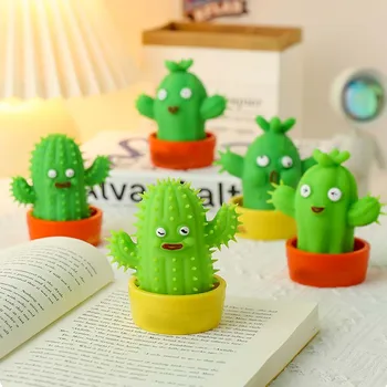 Juokinga Kaktusas Išskleidimo Žaislas Kawaii Tampri Kaktusas Augalų Fidget Žaislai Suaugusiems Antistress Jutimo Žaislai Vaikams Autizmo ADHD Nuotrauka 2