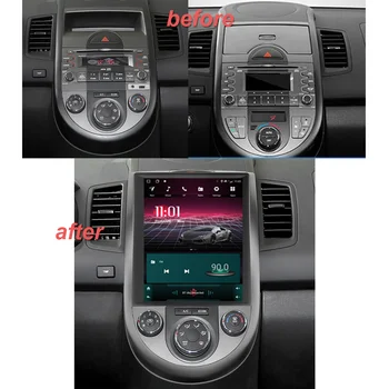 JUSTNAVI Vertikalus 9.7 Ekrano Kia Soul 2008 -2013 Automobilio Radijo Multimedia Stereo Sistema, Navigacijos GPS Carplay Auto žaidimas 
