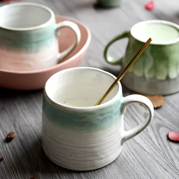 kavos puodelio, puodelis arbatos puodelio ranka-dažytos modelis keramikos puodelis vandens, puodelis kūrybos rankų darbo meno puodelis su rankena masažuoklis kelionės puodeliai, puodelis Nuotrauka 2
