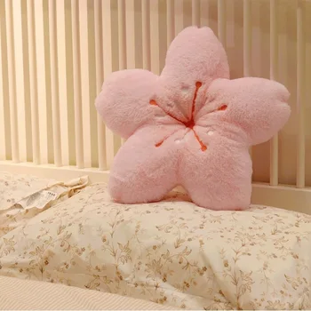 Kawaii Vyšnių Žiedų Pagalvę Įdaryti Apkabinti Pliušinis Žaislas Furry Japonų Stiliaus Rožinė Sakura Atgal Pagalvėlės Girly Namų Dekoro Gimtadienio Dovana Nuotrauka 2
