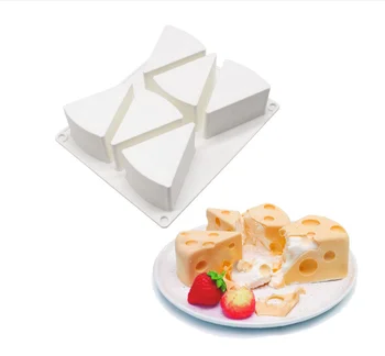 Kelių Stilių 3D Sūrio Formos Silikono Formos Putėsius Torto Formos Šokoladas Minkštas Desertas Konditerijos Kepimo Formos Pyragas Apdaila Nuotrauka 2