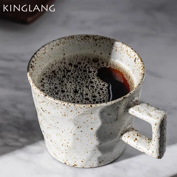 KINGLANG Japonijos Kavos Puodelis Keramikos 300ml Pieno, Vandens Puodelį Pusryčių Puodelis Nuotrauka 2