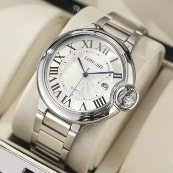 Klasikinis geriausiai parduodamų nerūdijančio plieno vyriškų laikrodžių atsparumas Vandeniui 30M Viršuje, prabangių verslo prekės ženklo vyrai laikrodžiai Kvarco Vyrų Laikrodis Nuotrauka 2