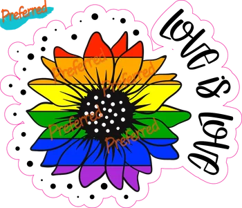 LGBTQ Pasididžiavimas - Taikos Pasididžiavimas Meilės Lipdukas Gėjų LGBTQ Juokinga Bagažo,Sienų ,Šaldytuvas, Langų, Automobilių Lipdukai Lipdukas Nuotrauka 2