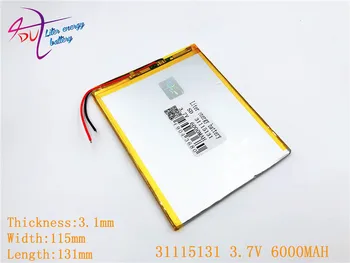 Litro energijos baterija 3.7 V 31115131 baterija dual core,gemei G6T,VI40 dual core,A11 Quad-Core,tablet pc baterijos 6000MAH SGR241 Nuotrauka 2